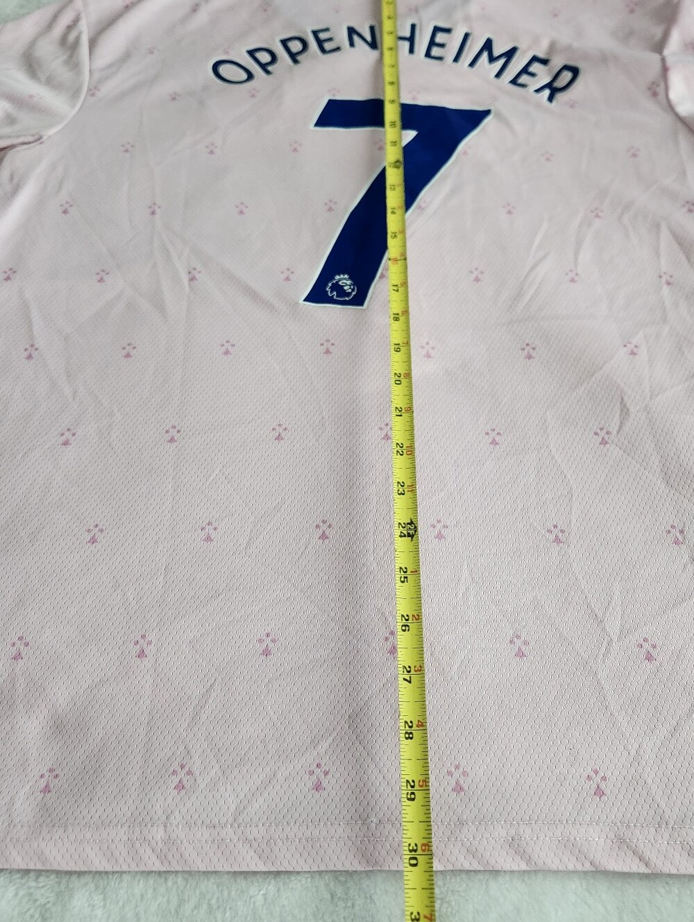 Mens Arsenal FC Oppenheimer #7 Soccer Jersey Third Kit Adidas Pink RARE! EXC CON - Picture 10 of 12